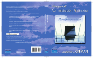 Libro de texto Principios de Administraci&oacute;n Financiera
