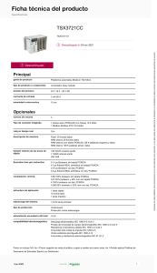 TSX3721CC: Ficha T&eacute;cnica del Controlador Modicon TSX Micro