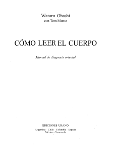 C&oacute;mo Leer el Cuerpo: Manual de Diagnosis Oriental
