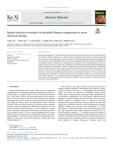 Threaded Acupuncture for Nerve Therapy: Overload Reduction
