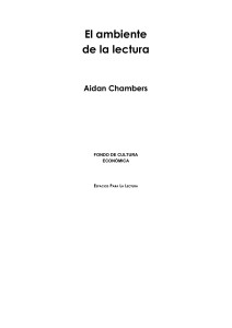 El Ambiente de la Lectura: Aidan Chambers