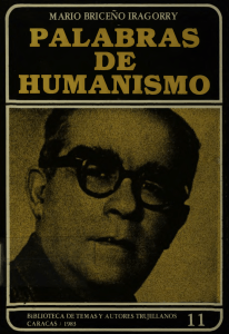 Mario Brice&ntilde;o Iragorry: Palabras de Humanismo - Ensayo