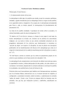 Viveiros de Castro: Metafísicas Caníbales y Anti-Narciso