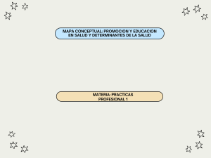 Promoci&oacute;n de la Salud y Determinantes: Mapa Conceptual