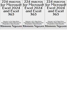 Excel Macros: Automate Data Entry, Cleaning & Analysis