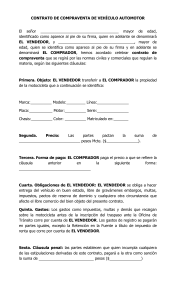 Contrato Compraventa Motocicleta: Modelo Legal