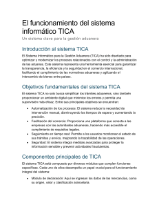 Sistema TICA: Gesti&oacute;n Aduanera Eficiente y Segura