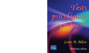 Tests Psicol&oacute;gicos y Evaluaci&oacute;n: Und&eacute;cima Edici&oacute;n