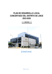Plan de Desarrollo Local Lince 2023-2030
