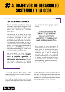 Desarrollo Sostenible, OCDE y Per&uacute;: Objetivos y Desaf&iacute;os