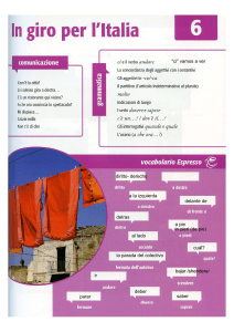 Lecci&oacute;n de Italiano-Espa&ntilde;ol: Gram&aacute;tica y Vocabulario
