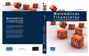 Matem&aacute;ticas Financieras: Ecuaciones de Diferencia Finita