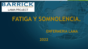 Fatiga y Somnolencia: Guía para Enfermería LAMA
