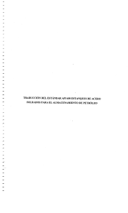 Traducci&oacute;n API 650: Tanques de Acero para Petr&oacute;leo
