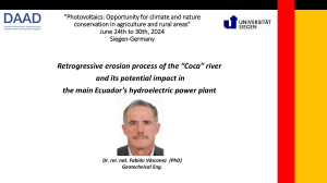 Coca River Erosion: Impact on Ecuador's Hydroelectric Plant