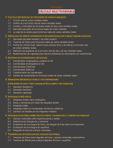 Programa de C&aacute;lculo Multivariable