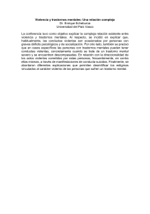 Violencia y Trastornos Mentales: Relación Compleja