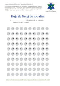 Hoja de Gong de 100 días: Seguimiento de hábitos