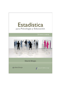 Estad&iacute;stica para Psicolog&iacute;a y Educaci&oacute;n - Eduardo Bologna