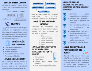 Punto Limpio: Est&aacute;ndares de Higiene en Turismo