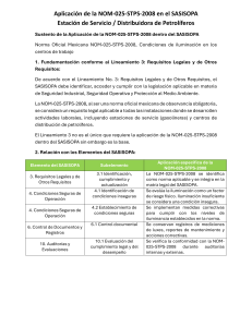 Aplicaci&oacute;n de NOM-025-STPS-2008 en SASISOPA