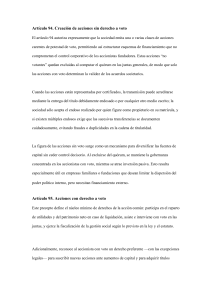 Acciones con y sin voto: Marco legal societario