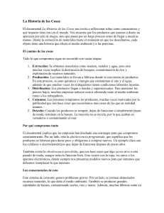 La Historia de las Cosas: Consumo y Sostenibilidad