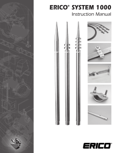 ERICO SYSTEM 1000 Lightning Protection Installation Manual