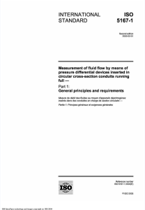 ISO 5167-1: Fluid Flow Measurement Standard