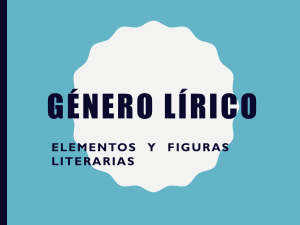G&eacute;nero L&iacute;rico: Elementos y Figuras Literarias