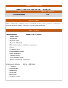 Administración de Compensaciones y Prestaciones - Programa
