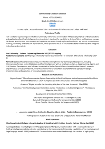 John Kennedy Landazuri Sandoval - Systems Engineer Resume