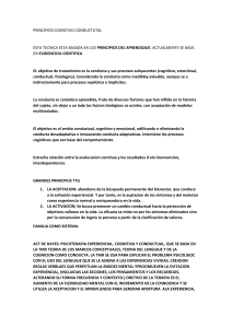 Principios Cognitivo Conductuales: Resumen ACT y An&aacute;lisis