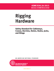 ASME B30.26-2015 Rigging Hardware Safety Standard