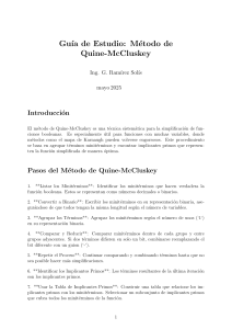 Gu&iacute;a de Estudio: M&eacute;todo Quine-McCluskey
