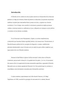 Evoluci&oacute;n Hist&oacute;rica del Derecho de los Contratos