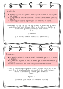 Nota Motivacional para Profesores: Planificaci&oacute;n y Disfrute
