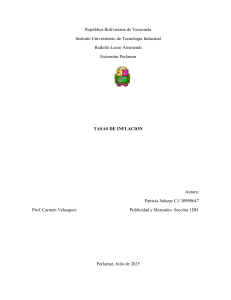 Tasas de Inflaci&oacute;n: Venezuela y el Mundo (2024-2025)