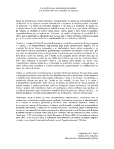 Instituciones Econ&oacute;micas Coloniales: Explotaci&oacute;n de Riquezas