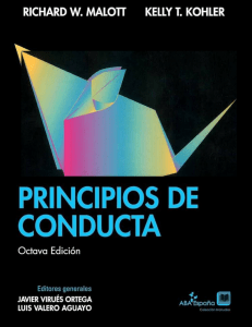 Principios de Conducta, 8a Edici&oacute;n: An&aacute;lisis del Comportamiento