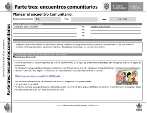 Plan de Encuentro Comunitario Educaci&oacute;n Inicial Campesina