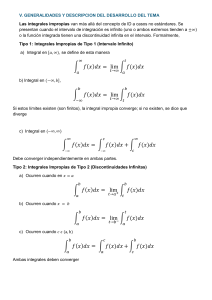 Integrales Impropias: Definici&oacute;n, Tipos y Criterios