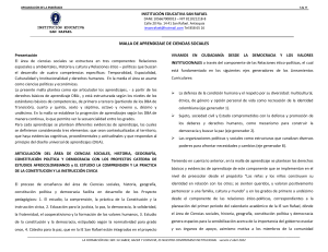 Malla de Aprendizaje Ciencias Sociales - San Rafael, Antioquia