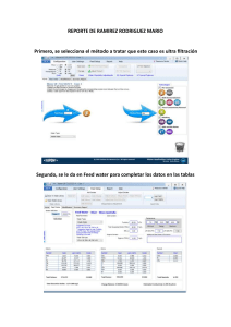 Reporte de Ultrafiltración: Proceso y Datos