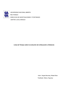 Evolución de la Educación a Distancia - UNA Aragua