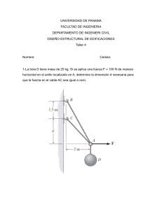 Tarea de Diseño Estructural: Estática y Equilibrio