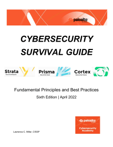 Cybersecurity Survival Guide: Principles & Best Practices