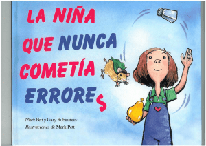 La Ni&ntilde;a Que Nunca Comet&iacute;a Errores - Libro Infantil