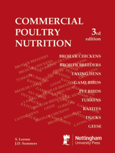 Commercial Poultry Nutrition Textbook