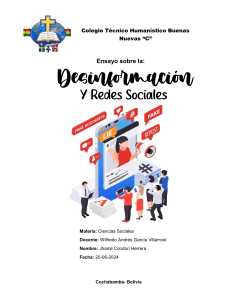 Desinformaci&oacute;n en Redes Sociales: Ensayo Acad&eacute;mico